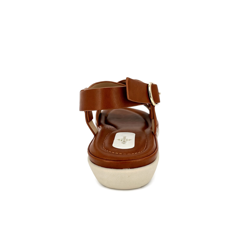 Sandalias de cuña baja con tira cruzada para mujer | Venta al por mayor | Multicolor | EU 35–41